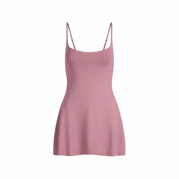 SKIMS Smooth Lounge Skimpy Strap Mini Dress - Picture 2 of 5